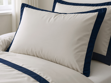 Dekbedovertrek Percale-Katoen - Hotel Emilio - Beige/Zwart