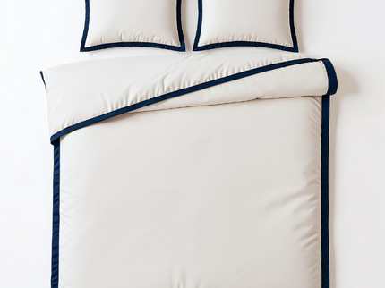 Dekbedovertrek Percale-Katoen - Hotel Emilio - Beige/Zwart