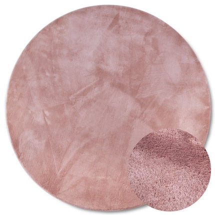 Vloerkleed Leon Rond  - Oud Roze