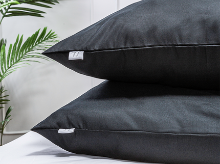 Luna Bedding 2- Pack Kussensloop Luna Uni - Zwart