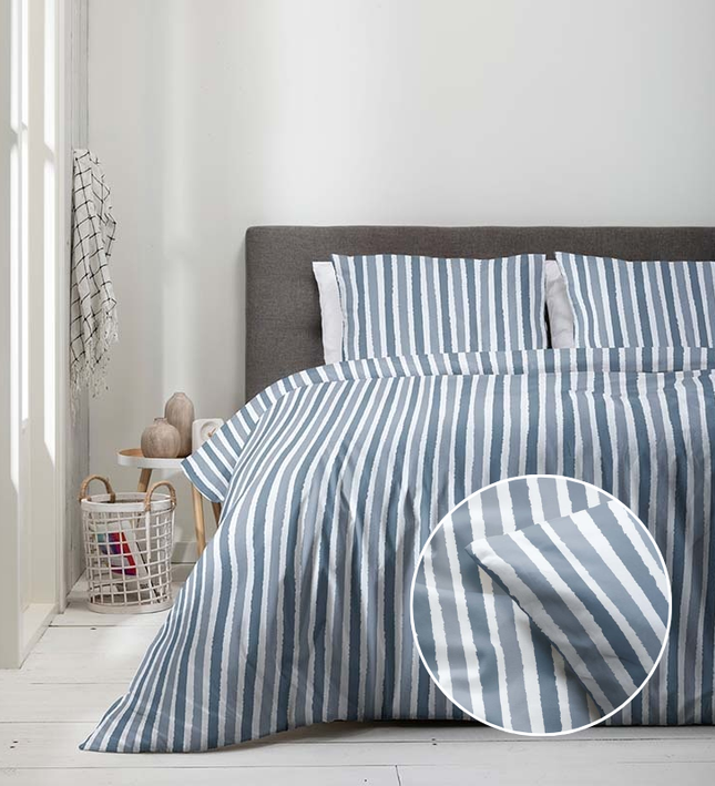 Luna Bedding Dekbedovertrek Brush Stripes
