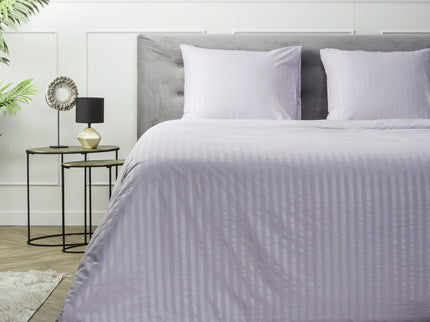 Luna Bedding Dekbedovertrek Embossed Stripes - Lila