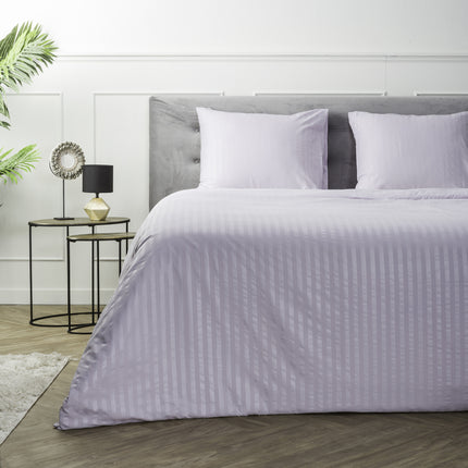Luna Bedding Dekbedovertrek Embossed Stripes - Lila