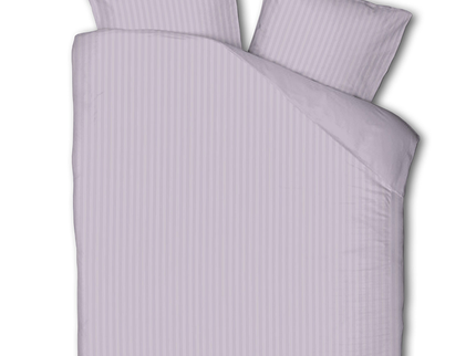 Luna Bedding Dekbedovertrek Embossed Stripes - Lila