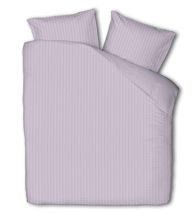 Luna Bedding Dekbedovertrek Embossed Stripes - Lila