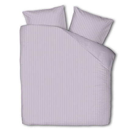 Luna Bedding Dekbedovertrek Embossed Stripes - Lila