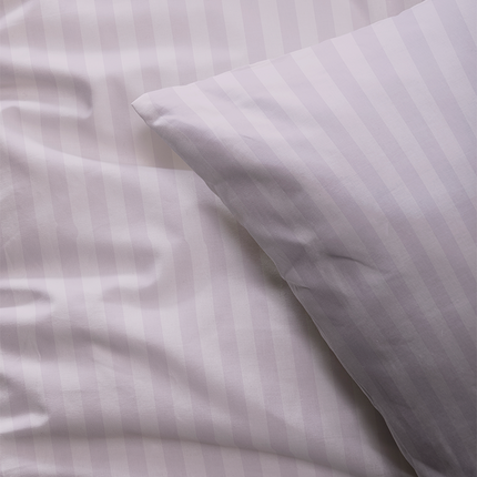 Luna Bedding Dekbedovertrek Embossed Stripes - Lila