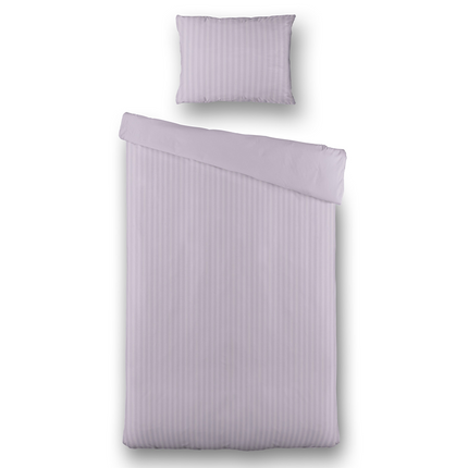 Luna Bedding Dekbedovertrek Embossed Stripes - Lila