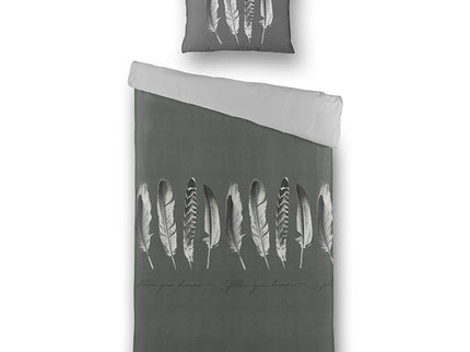 Luna Bedding Dekbedovertrek  Endless Feathers - Antraciet