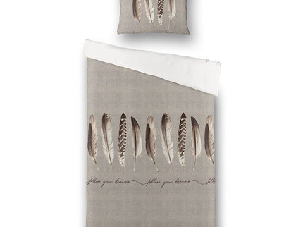 Luna Bedding Dekbedovertrek  Endless Feathers - Beige