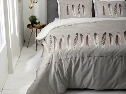 Luna Bedding Dekbedovertrek  Endless Feathers - Beige