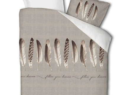 Luna Bedding Dekbedovertrek  Endless Feathers - Beige