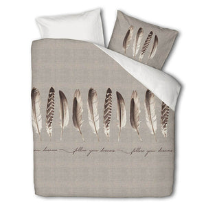 Luna Bedding Dekbedovertrek  Endless Feathers - Beige