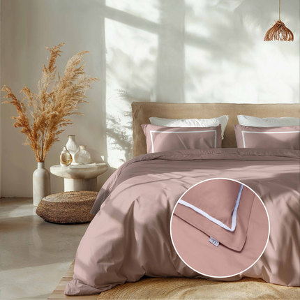 Luna Bedding Dekbedovertrek Hotel Deluxe - Koraal