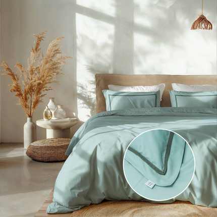 Luna Bedding Dekbedovertrek Hotel Deluxe - Turquoise
