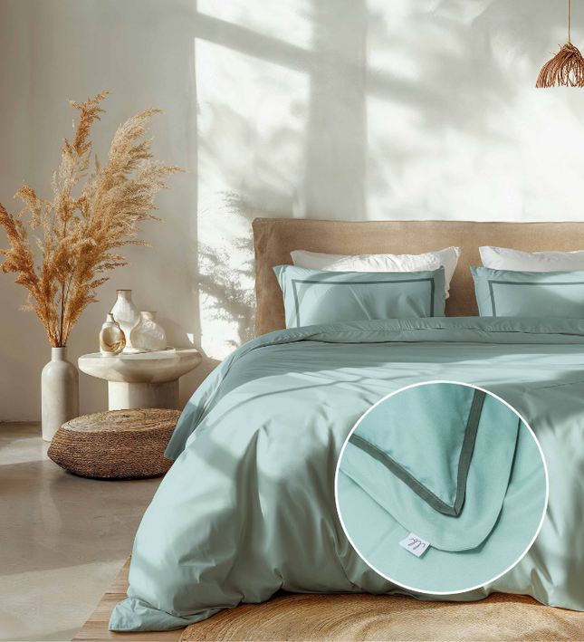 Luna Bedding Dekbedovertrek Hotel Deluxe - Turquoise