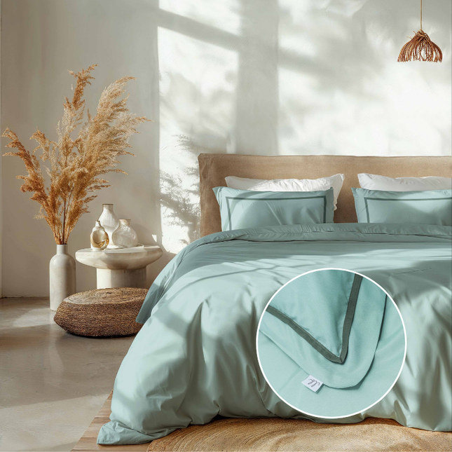 Luna Bedding Dekbedovertrek Hotel Deluxe - Turquoise