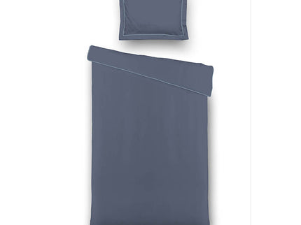 Luna Bedding Dekbedovertrek Hotel Piping - Donkerblauw
