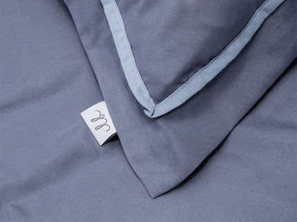 Luna Bedding Dekbedovertrek Hotel Piping - Donkerblauw