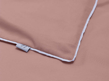 Luna Bedding Dekbedovertrek Hotel Piping - Koraal