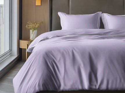 Luna Bedding Dekbedovertrek Hotel Piping - Lila