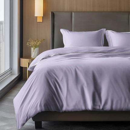 Luna Bedding Dekbedovertrek Hotel Piping - Lila
