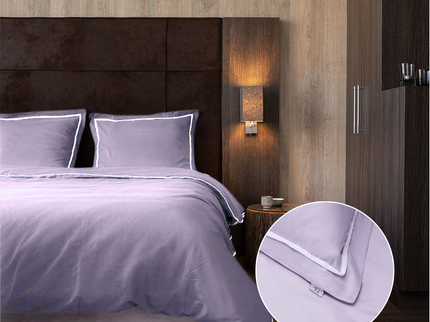 Luna Bedding Dekbedovertrek Hotel Piping - Lila