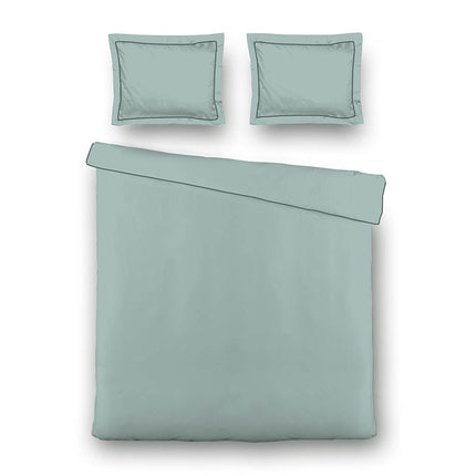 Luna Bedding Dekbedovertrek Hotel Piping - Turquoise