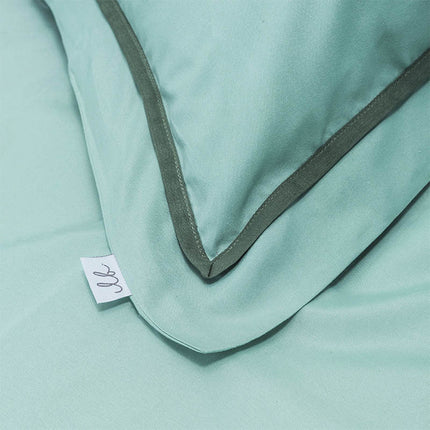 Luna Bedding Dekbedovertrek Hotel Piping - Turquoise