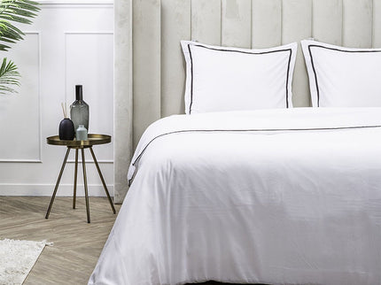 Luna Bedding Dekbedovertrek Hotel Piping - Wit