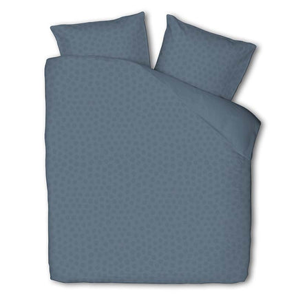 Luna Bedding Dekbedovertrek Luna Embossed Dots - Blauw .