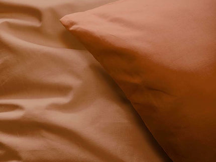 Luna Bedding Dekbedovertrek Luna Uni - Bruin - 200 x 200/220 cm