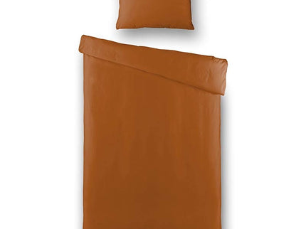 Luna Bedding Dekbedovertrek Luna Uni - Bruin - 200 x 200/220 cm