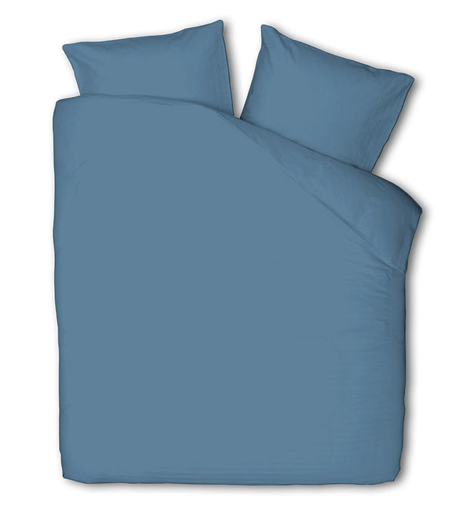Luna Bedding Dekbedovertrek Luna Uni - Denim Blauw