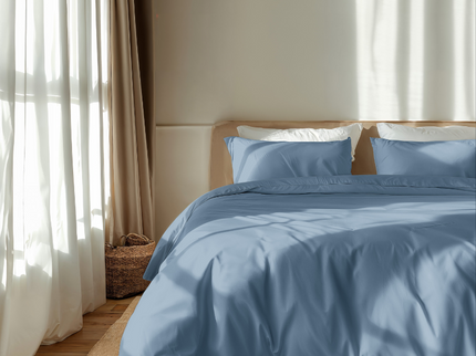 Luna Bedding Dekbedovertrek Luna Uni - Lichtblauw