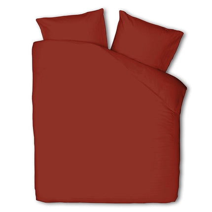 Luna Bedding Dekbedovertrek Luna Uni - Rood - 200 x 200/220 cm