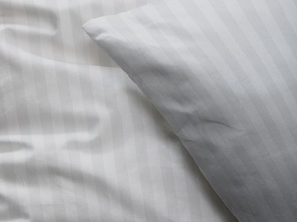 Luna Bedding Embossed Stripes - Grijs Dekbedovertrek