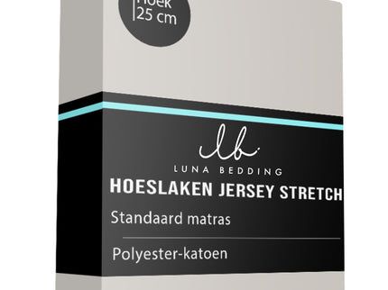 Luna Bedding Hoeslaken - Jersey Stretch - Creme