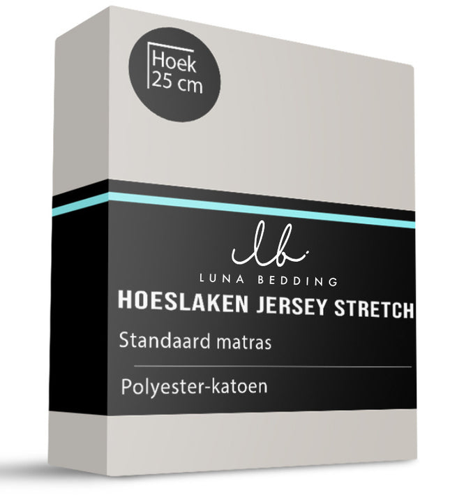 Luna Bedding Hoeslaken - Jersey Stretch - Creme