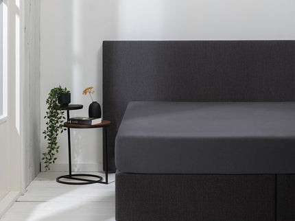 Luna Bedding Hoeslaken Luna Stretch - 2-PACK - Antraciet - 140 x 200 cm