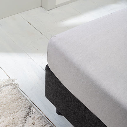 Luna Bedding Hoeslaken Luna Stretch - 2-PACK - Antraciet - 140 x 200 cm