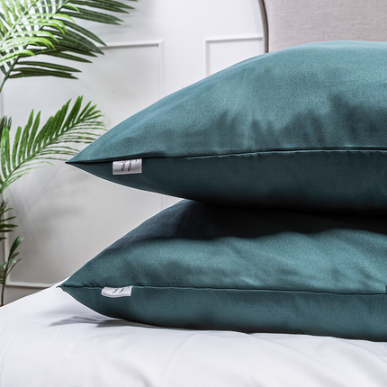Luna Bedding Kussenslopen Luna Uni Flessengroen: 2- PACK