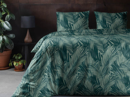 Luna Bedding Vintage Palm - Groen Dekbedovertrek - 200 x 220