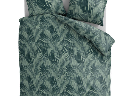 Luna Bedding Vintage Palm - Groen Dekbedovertrek - 200 x 220
