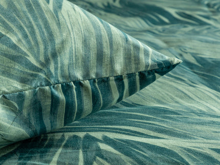 Luna Bedding Vintage Palm - Groen Dekbedovertrek - 200 x 220