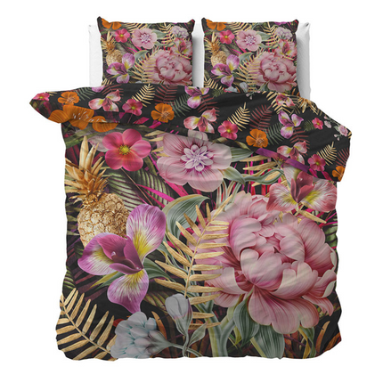 Manilla Dekbedovertrek Chasey - Katoen Satijn - 200 x 200/220 cm