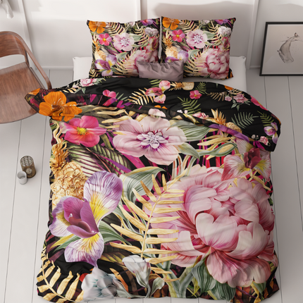 Manilla Dekbedovertrek Chasey - Katoen Satijn - 200 x 200/220 cm