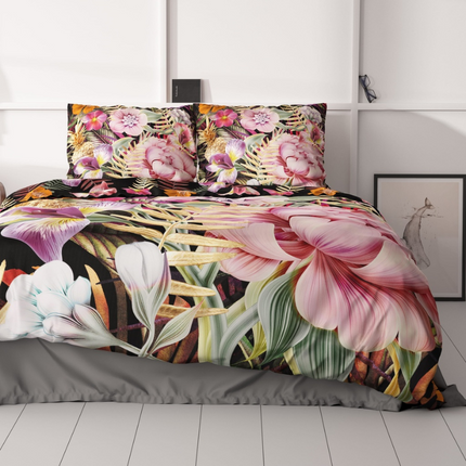 Manilla Dekbedovertrek Chasey - Katoen Satijn - 200 x 200/220 cm