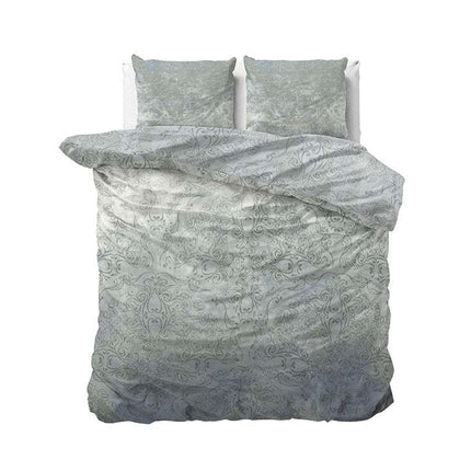 Manilla Dekbedovertrek Katoen-Satijn - Despina Blue
