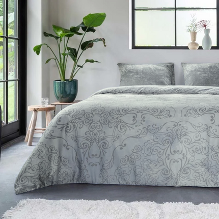 Manilla Dekbedovertrek Katoen-Satijn - Despina Blue